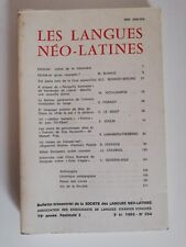 Revue langues neo d'occasion  Paris XVIII