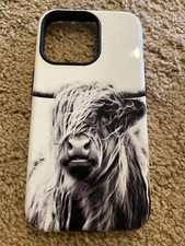 Usado, Nova Capa de Celular Bonita Highland Cow iPhone 11 Pro Preta e Branca comprar usado  Enviando para Brazil