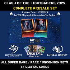 Topps Star Wars Card Trader Clash of the Lightsabers 2025 Juego completo de PREVENTA de 54, usado segunda mano  Embacar hacia Argentina