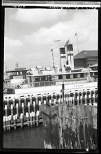 Usado, '41 Governor Island Ferry Battery Park Army Boat Manh NYC foto antiga negativa A13 comprar usado  Enviando para Brazil