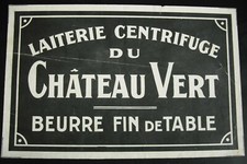 Etichetta Latteria Centrifuga Del Castello Verde Burro Fino Da Tavola C1950 comprar usado  Enviando para Brazil
