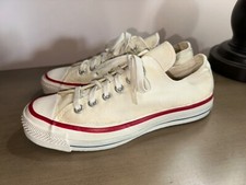 Tênis vintage CONVERSE Chuck Taylor All-Star Lo top M's 7 EUA Off-white comprar usado  Enviando para Brazil