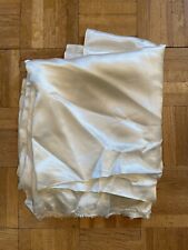 Cream polyester satin for sale  STONE