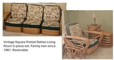 Rattan vintage square for sale  Spring
