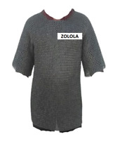 Camisa de corrente anel rebitado redondo aço suave armadura medieval 9 mm acabamento a óleo comprar usado  Enviando para Brazil