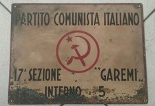 Targa sezione partito usato  Venaria Reale