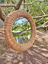 Round mirror rattan for sale  Punta Gorda
