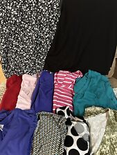 Lote de 11 tops de maternidad para mujer talla grande (10 en total - 1 nuevo con etiquetas) y una falda segunda mano  Embacar hacia Mexico