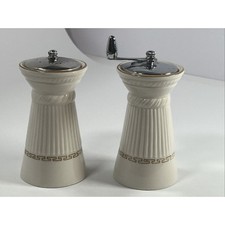 Moedor de sal e pimenta de porcelana vintage Hobnail George Thompson Co. Cottage Core comprar usado  Enviando para Brazil