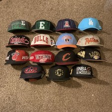 Usado, Lote 15 Chapéu Snapback MLB NFL NBA Mitchell Ness New Era Script Eagles Revenda comprar usado  Enviando para Brazil