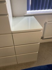 Malm white chest for sale  WHITSTABLE