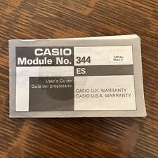 Usado, Módulo de relógio Casio 344 guia do usuário manual instruções livro de operação comprar usado  Enviando para Brazil