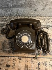 Telefone rotativo marrom vintage decoração para casa meados do século, usado comprar usado  Enviando para Brazil