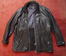 Herren schwarze lederjacke gebraucht kaufen  Recklinghausen
