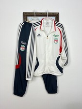 Usado, Conjunto de futebol vintage Adidas Liverpool terno de futebol calça jaqueta de pista tamanho G comprar usado  Enviando para Brazil