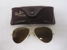 Usado, Vintage Ray Ban B&L Oro/Blanco Aviadores 58-14 Ámbar EE. UU. Bausch & Lomb con Estuche segunda mano  Embacar hacia Argentina