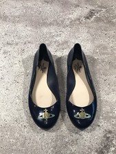 Sapatos de balé Vivienne Westwood Melissa azul EUA 10 EUR 41/42, usado comprar usado  Enviando para Brazil