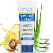 Crema de talón agrietado Advanced Clinicals para pies secos, manchas ásperas y callosidades. segunda mano  Embacar hacia Mexico