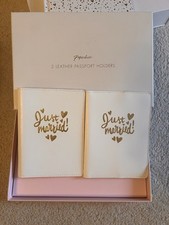 Leather wedding passport for sale  BARNET