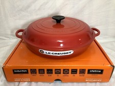 Caçarola buffet Le Creuset esmalte ferro fundido redonda 3,5 qt chama 🔥 (laranja) comprar usado  Enviando para Brazil