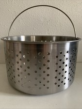 Cesta de vapor/fritadeira de alumínio resistente 8 3/4” diâmetro X 5” altura comprar usado  Enviando para Brazil