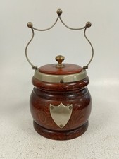 wooden biscuit barrel for sale  RUGBY