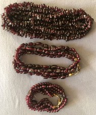 Granat set halsketten gebraucht kaufen  Bad Ems