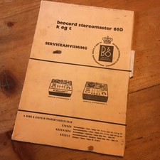 Beocord 610 manuale usato  Spedire a Italy