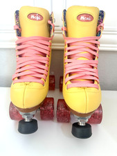 Patins Moxi Beach Bunny vinil amarelo gota limão tamanho masculino 6 feminino 7–7,5, usado comprar usado  Enviando para Brazil