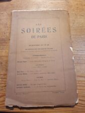 Soirées paris 1914 d'occasion  Baden