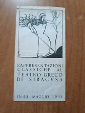 1948 depliant rappresentazioni usato  Trappeto