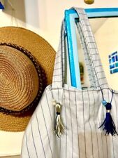 Borsa stoffa righe usato  Foligno