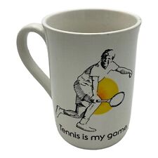 Usado, Caneca de chá Tennis is my game café jogador de tênis vintage anos 70 anos 80 comprar usado  Enviando para Brazil