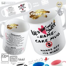 Personalised cake mug for sale  NORTHAMPTON
