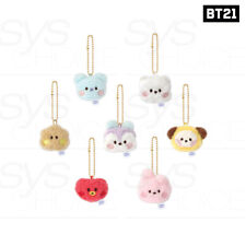 Chaveiro de pelúcia BTS BT21 Official Goods minini rosto + número de rastreamento comprar usado  Enviando para Brazil