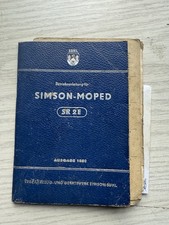 Simson garantieheft sperber gebraucht kaufen  Georgenthal