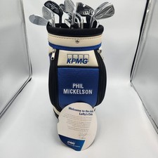 Mini bolsa de golfe comemorativa Phil Mickelson KPMG conjunto de 11 tacos canhotos comprar usado  Enviando para Brazil