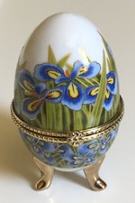 Oeuf porcelaine décoré d'occasion  Marignane