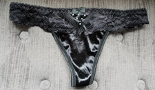 Black satin lace for sale  GREENOCK