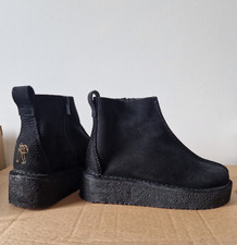 Black suede clarks for sale  LONDON