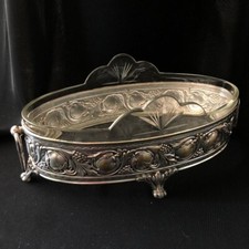 Vintage crystal jardiniere d'occasion  Expédié en Belgium