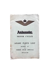 Ambassador motor cycles for sale  WHITSTABLE