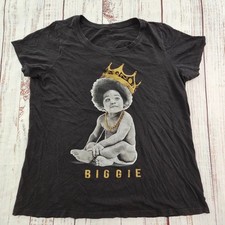 Camiseta feminina Biggie Smalls bebê preta manga curta mistura de algodão 2XL comprar usado  Enviando para Brazil