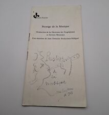 Programme prestige musique d'occasion  Roye