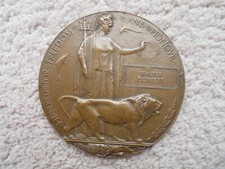 Ww1 death plq for sale  UK