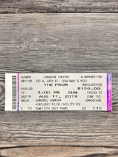 Prom ticket stub for sale  North Tonawanda