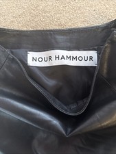 Black leather skirt for sale  CONGLETON