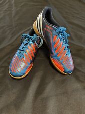 Bota de futebol Adidas Predator Predo LZ indoor azul listras vermelhas sapatos masculinos tamanho 5, usado comprar usado  Enviando para Brazil