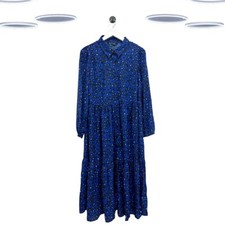 Vestido midi feminino plus size em camadas com estampa de animais azul comprar usado  Enviando para Brazil