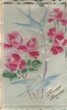 Cartoncino auguri calcografico usato  Trappeto
